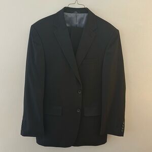 LIKE NEW JM Haggar classic fit black suit coat